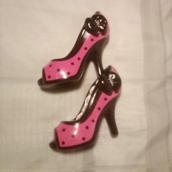 Ceramic High Heel Shoe Ring Holder Set - Picture 3 of 3